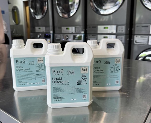 Puro Ecogreen baby detergent, liquid detergent and fabric softener
